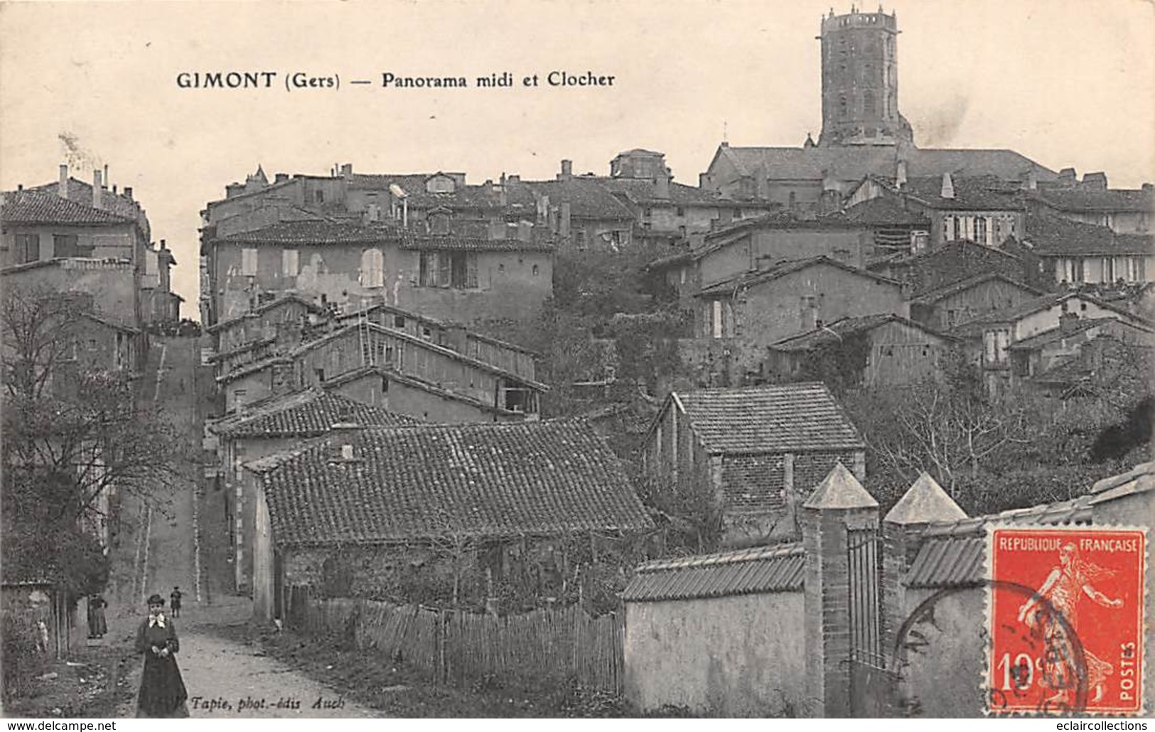 Gimont         32            Panorama Midi Et Clocher     (Voir Scan) - Sonstige & Ohne Zuordnung