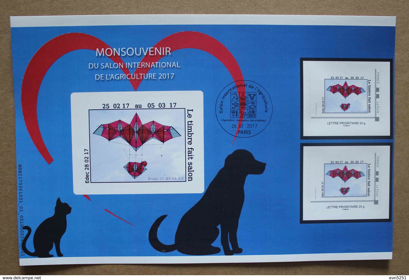 SA17-03 : Salon International De L'Agriculture 2017  /  Cerf-volant ( Autoadhésifs / Autocollants ) - Altri & Non Classificati