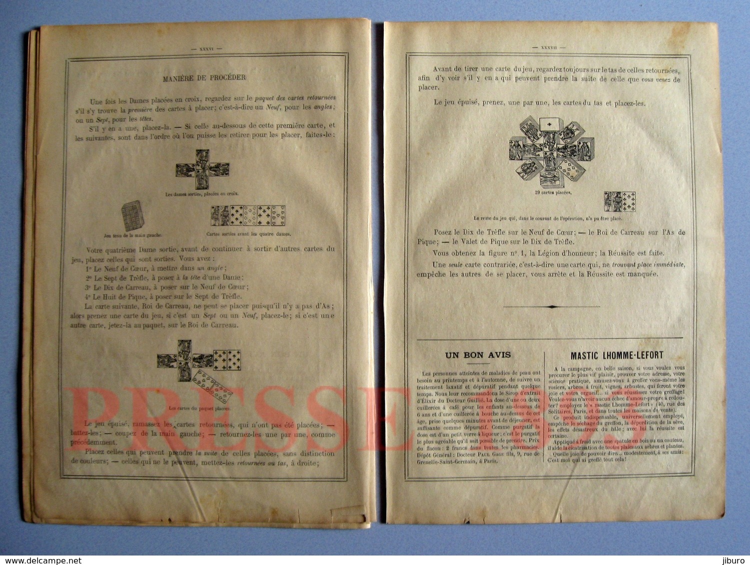11 scans 1893 Cartomancie Cartomancienne Jeu Tireuse de cartes Piquet Voyante Voyance Machine à coudre New Home 229CH6