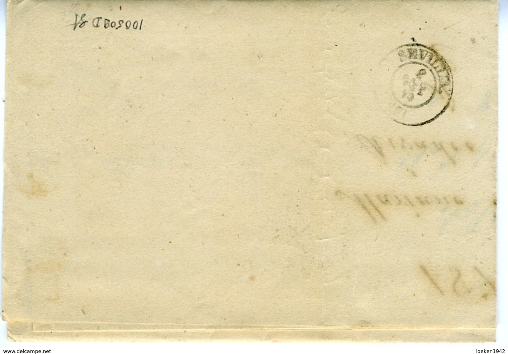 ESPAGNE 1870  LETTRE  RIVADEO    A SEVILLA  50MILS N° 107     Ref LC35 - Storia Postale