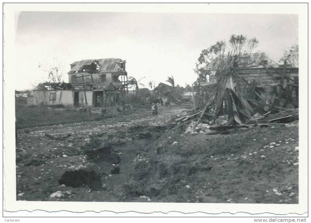 HAITI ,village Détruit Par Un Cyclone,caraibes Photo Rare De Dimension 9cm X 6 Cm - Haiti