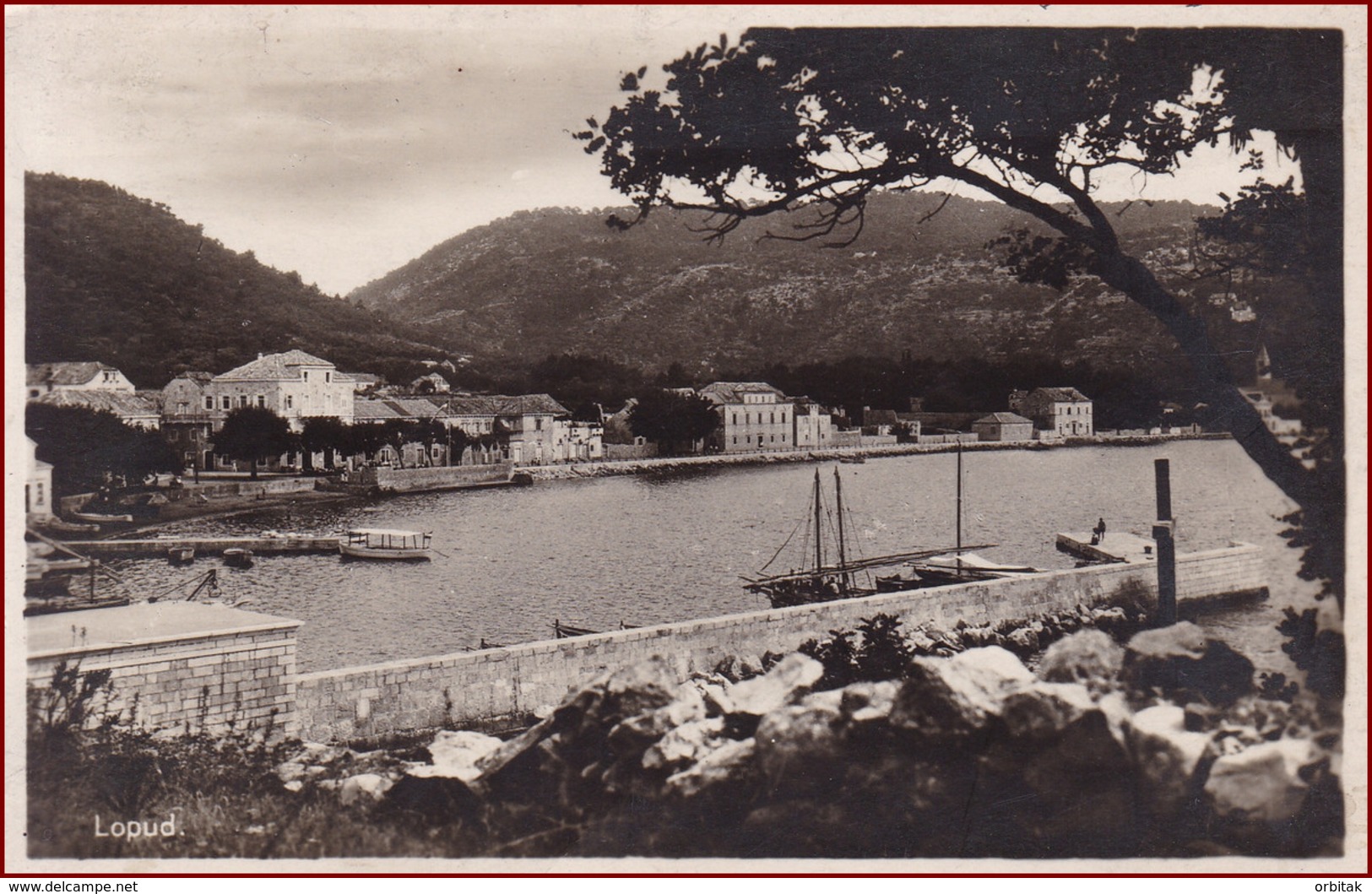 Lopud * Hafen, Schiffe, Promenade * Kroatien * AK2097 - Kroatien