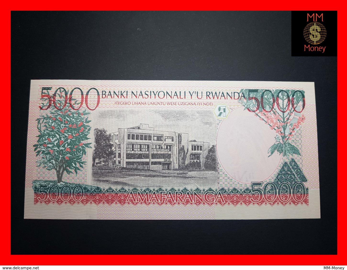 RWANDA 5.000 5000 Francs 1.12.1998  P. 28 A  UNC - Ruanda