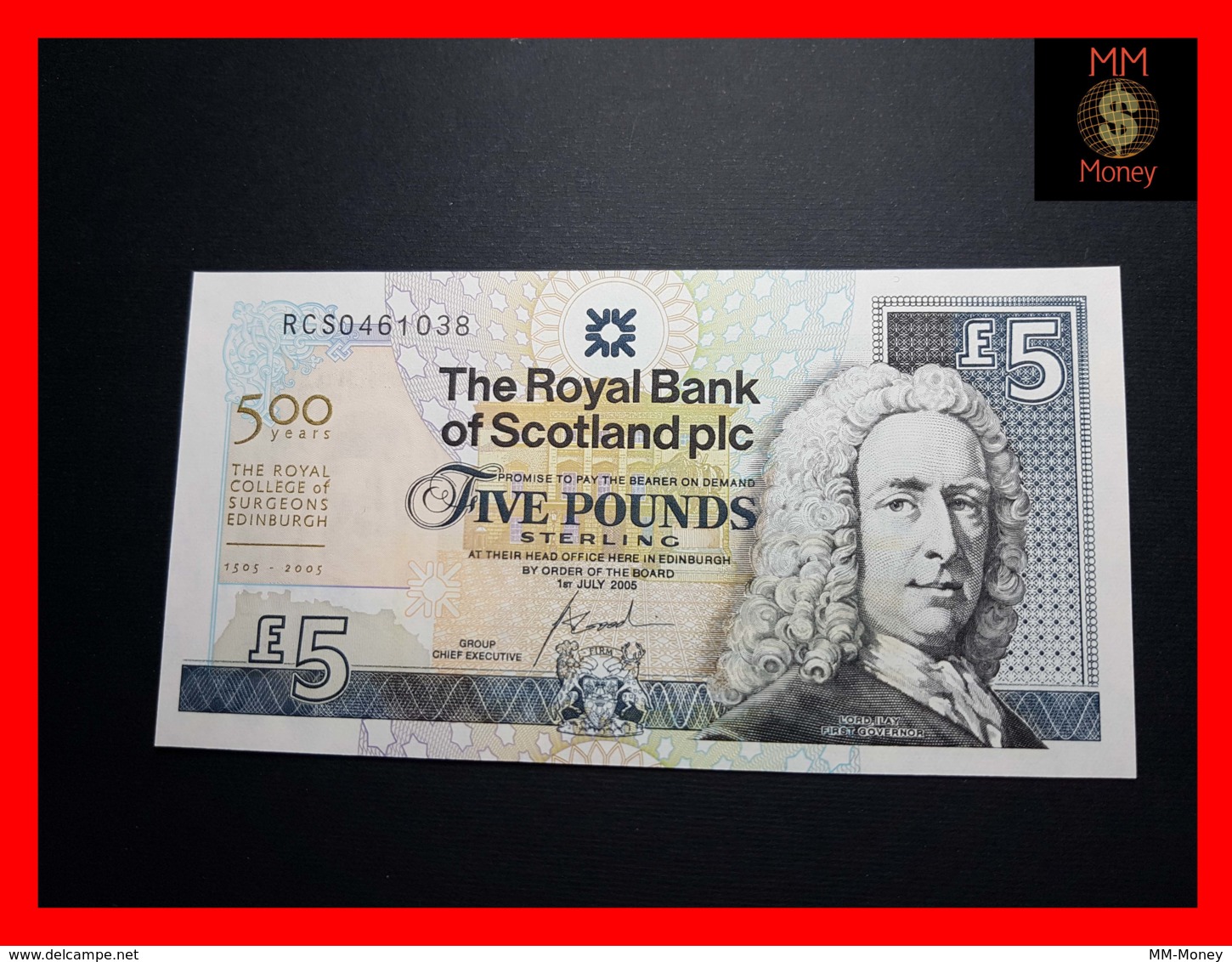 SCOTLAND 5 £  1.7.2005  P. 364 *COMMEMORATIVE*  *500 Years College Of Surgeons" RBS   UNC - 5 Pounds