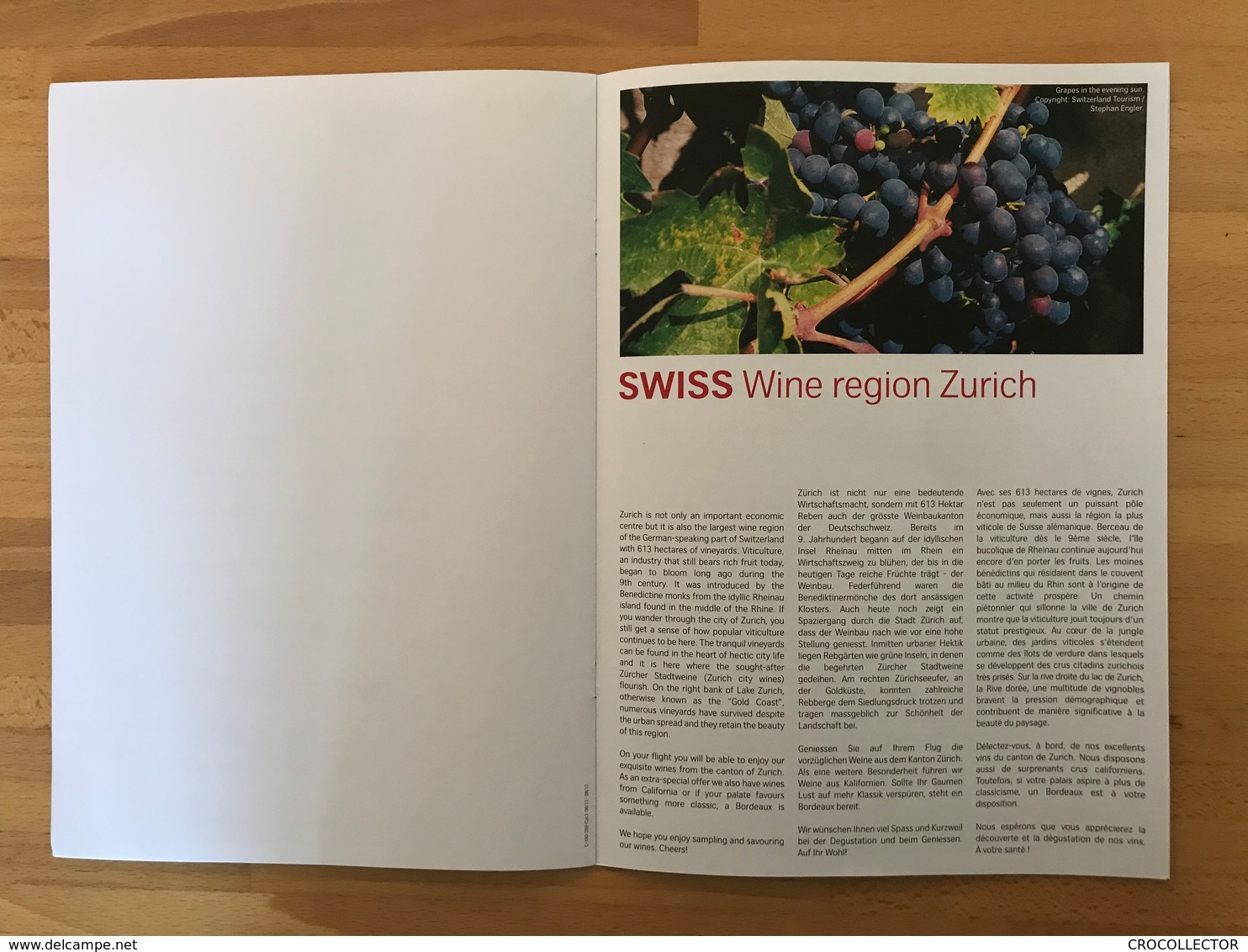 SWISS Business Menu - Menus