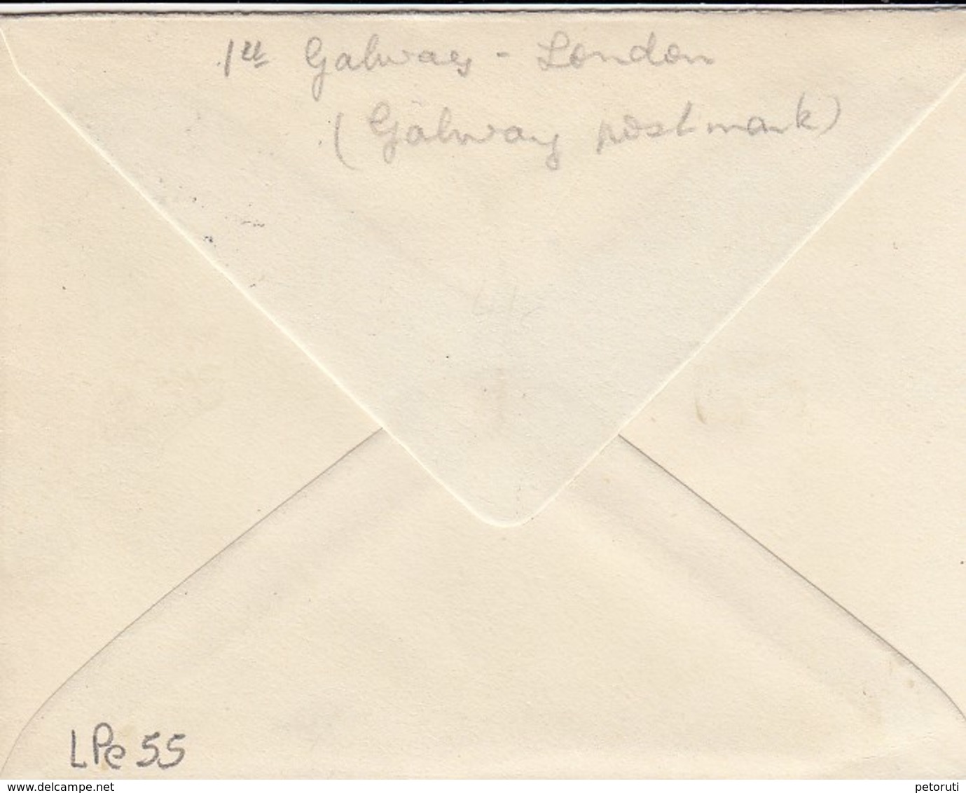 Ireland To GB Air Cover 1929 First Experimental Fly Galway-Croydon RR - Airmail