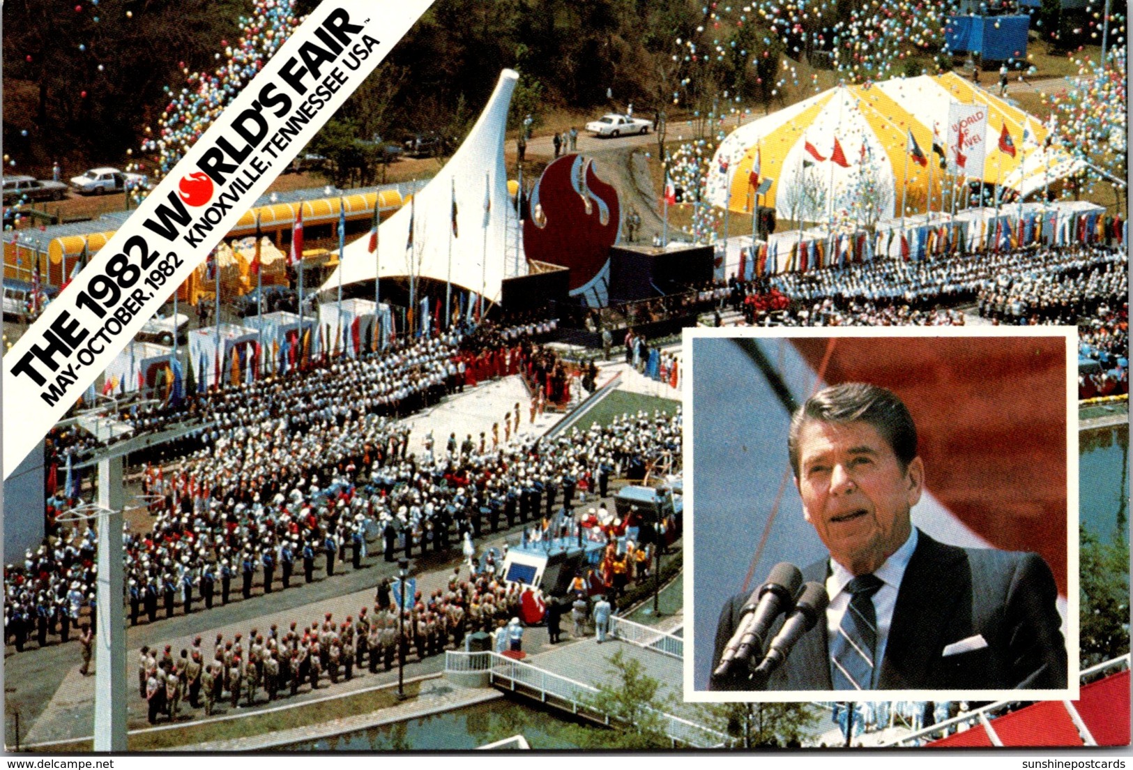 Tennessee Nashville 1982 World's Fair President Reagan Opening The Fair - Nashville