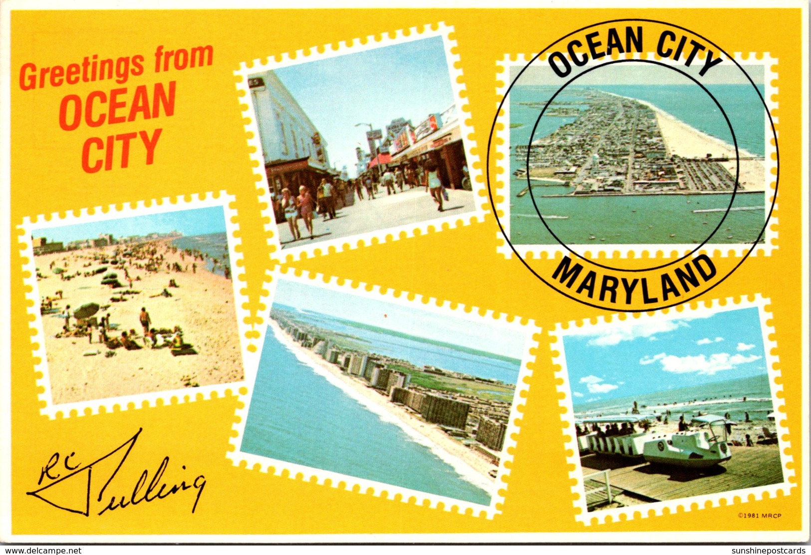 Maryland Ocean City Greetings Multi View - Ocean City