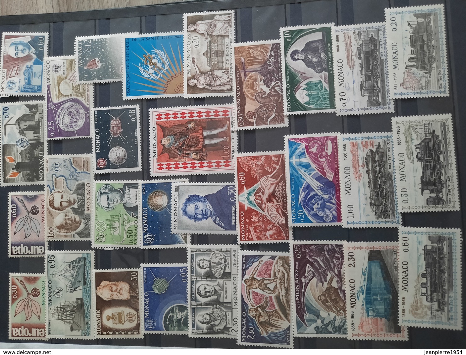 timbres du monde (avec monaco neuf