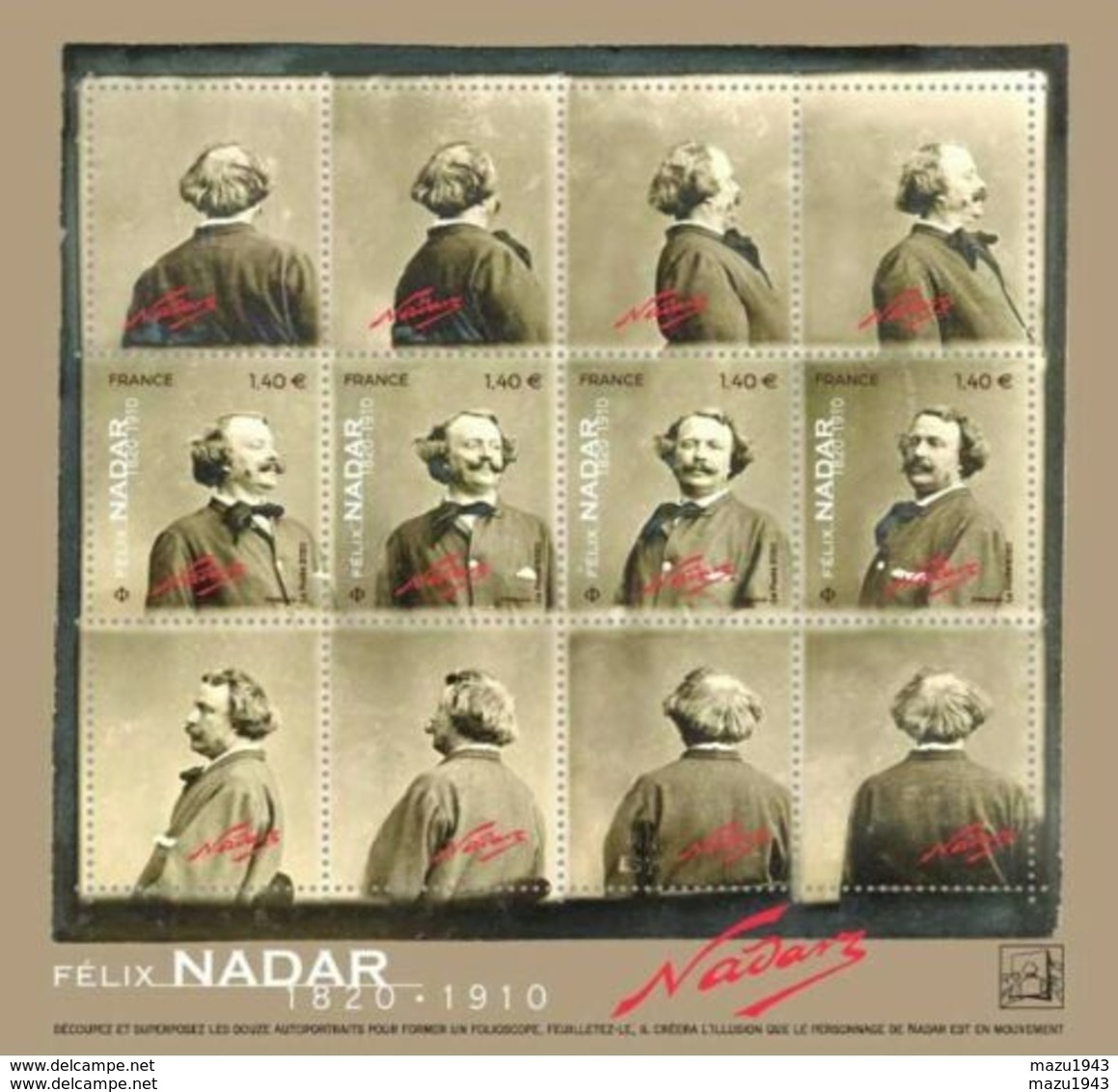 Bloc Feuillet NADAR - Neufs