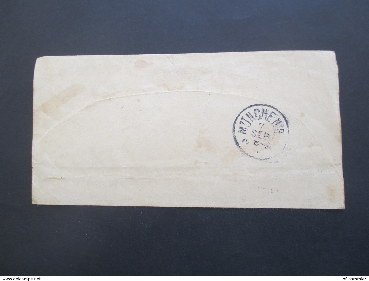 USA 1888 Streifband Von Camden New Jersey Nach München An Die Royal Academy Of Fine Arts Mit Ank. Stempel - Storia Postale