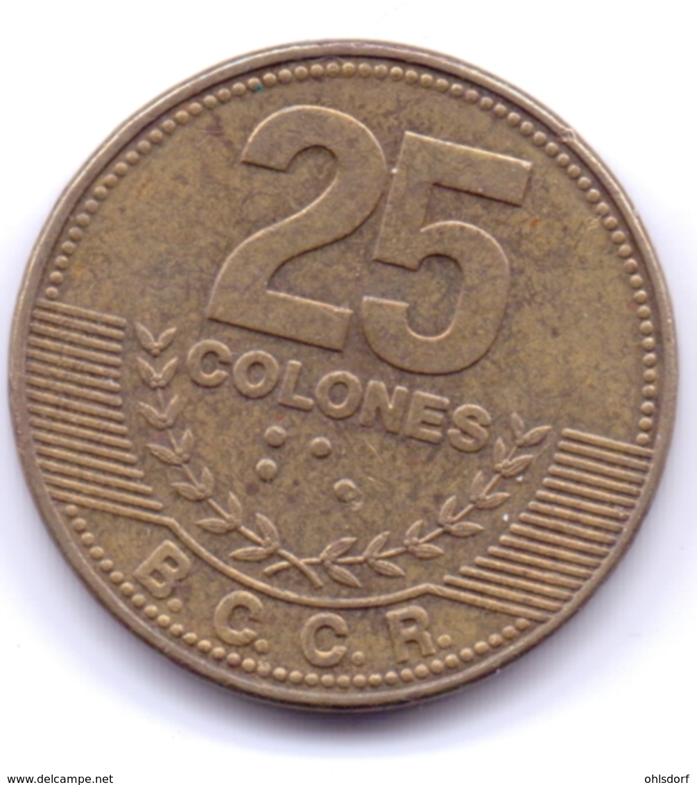 COSTA RICA 2014: 25 Colones, KM 229c - Costa Rica