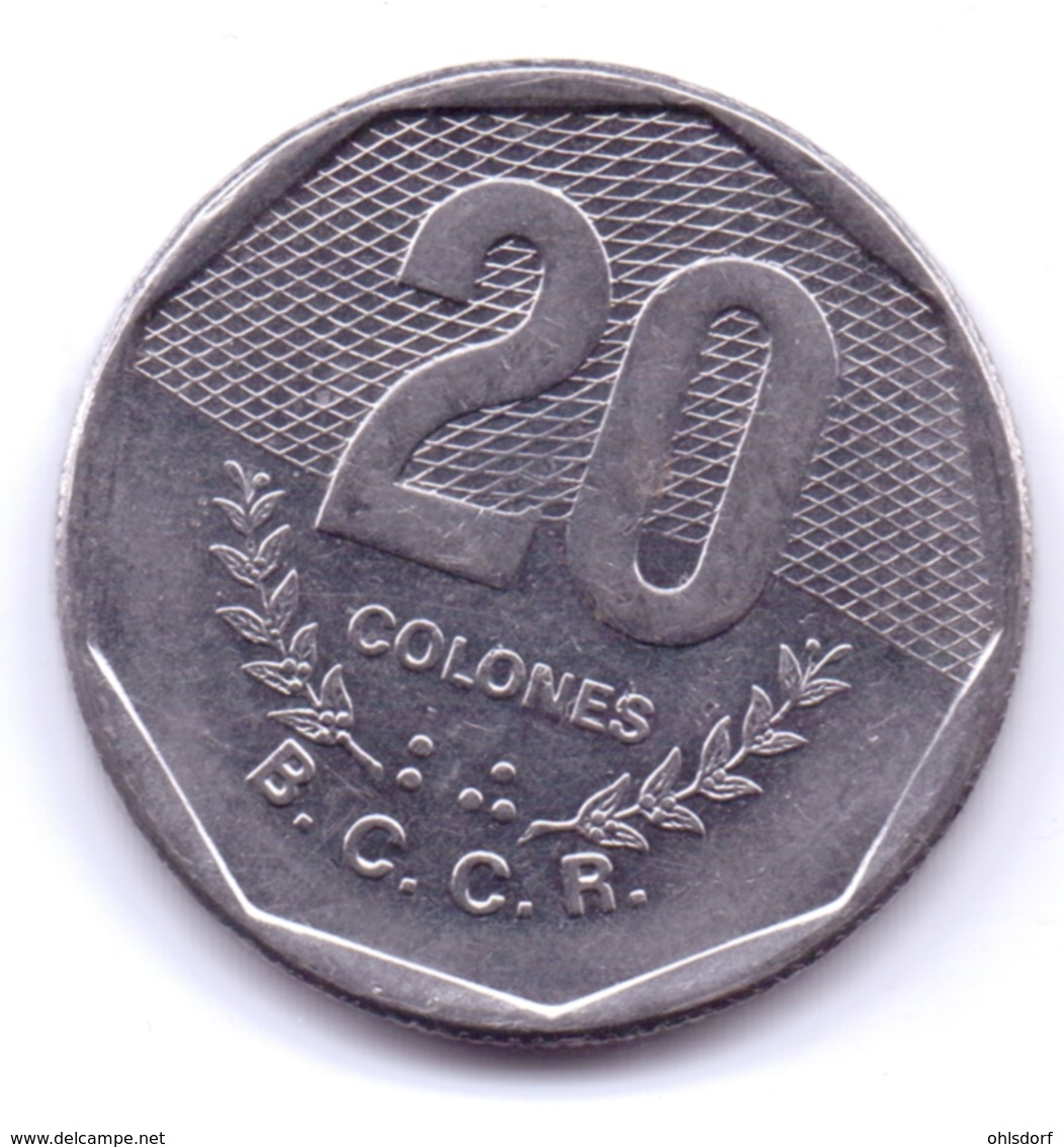 COSTA RICA 1985: 20 Colones, KM 216 - Costa Rica