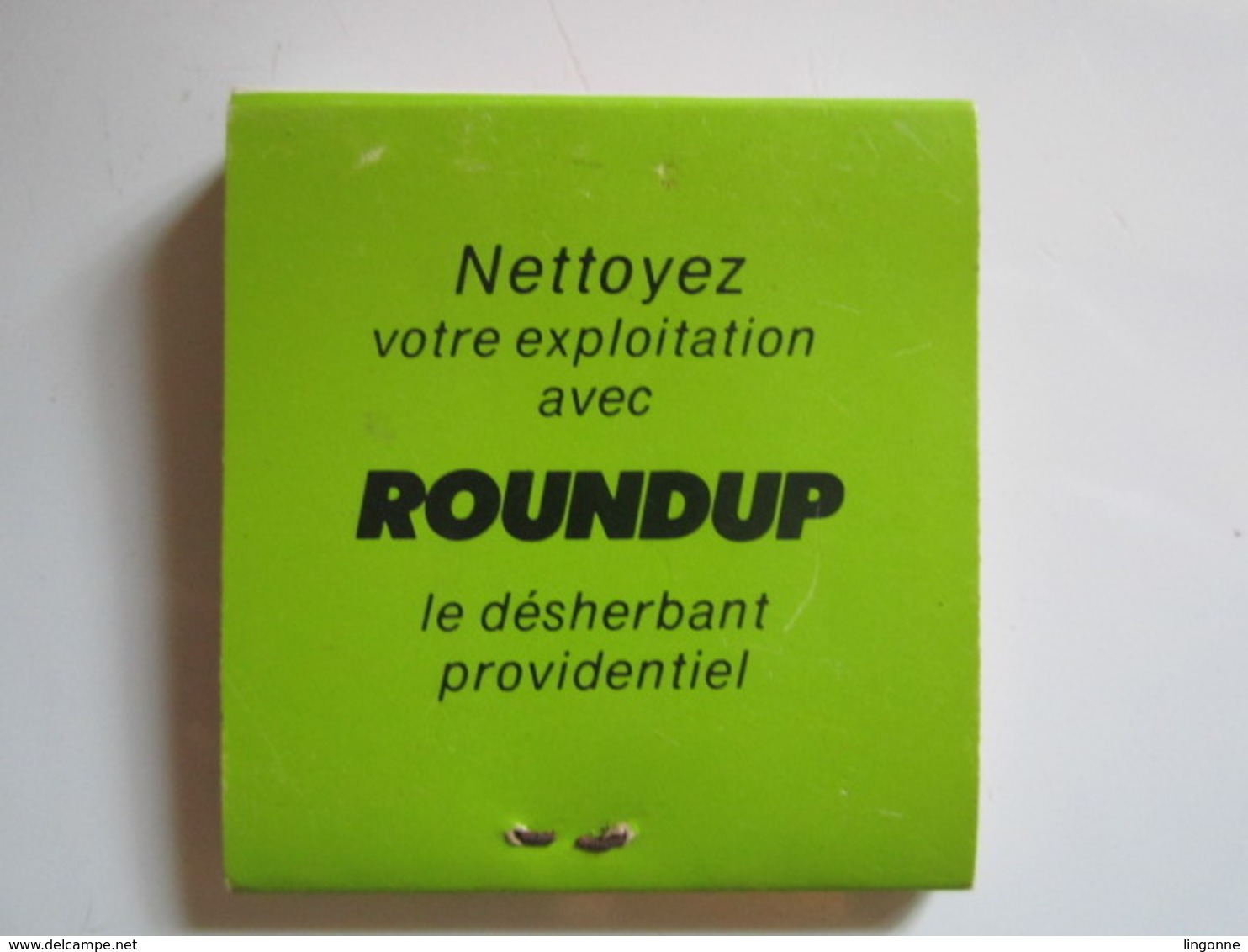 POCHETTE D'ALLUMETTES ROUNDUP LE DÉSHERBANT PROVIDENTIEL - Zündholzschachteln