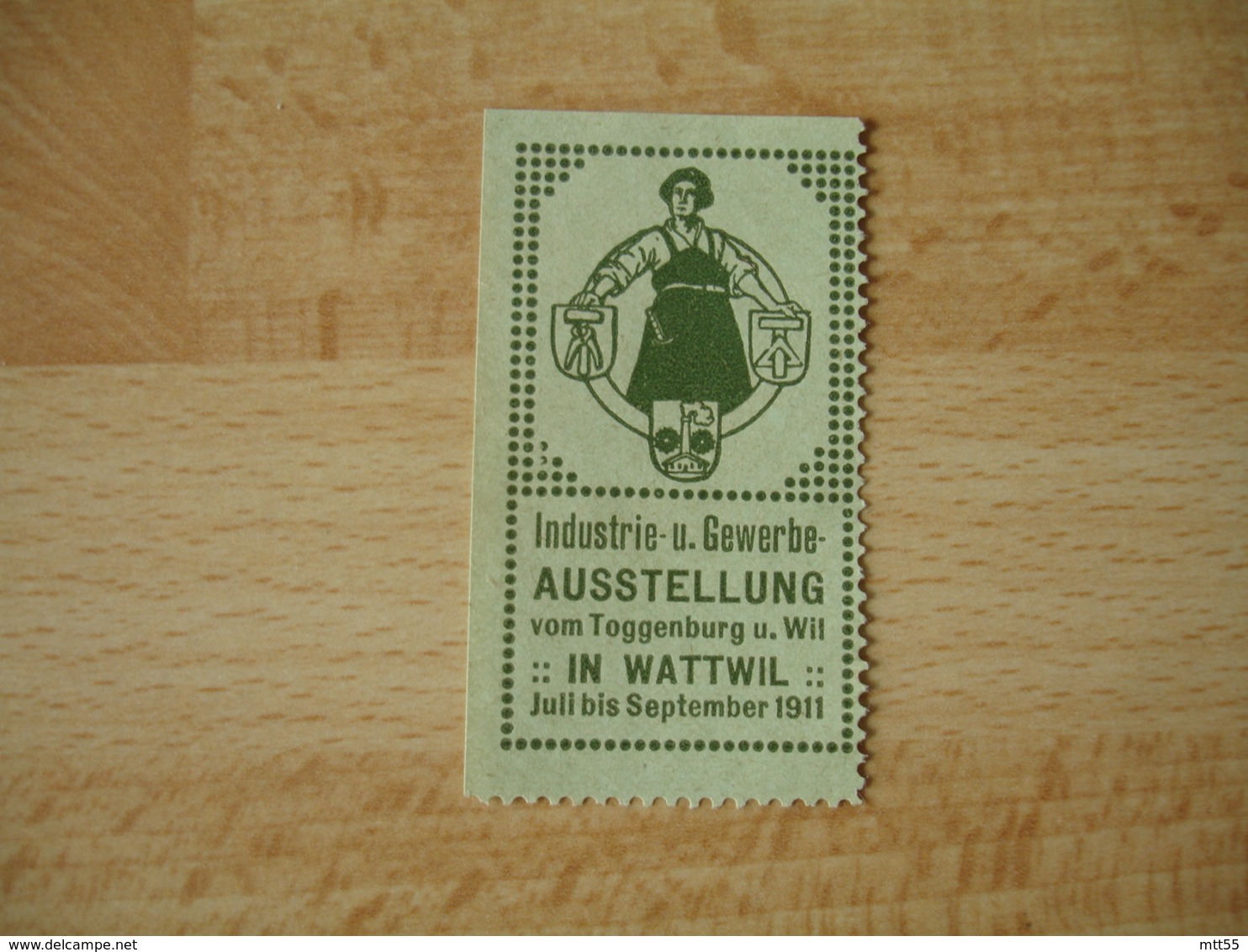 Erinnophilie  Ausstellung 1911 In Wattwil     Vignette Timbre - Sonstige & Ohne Zuordnung