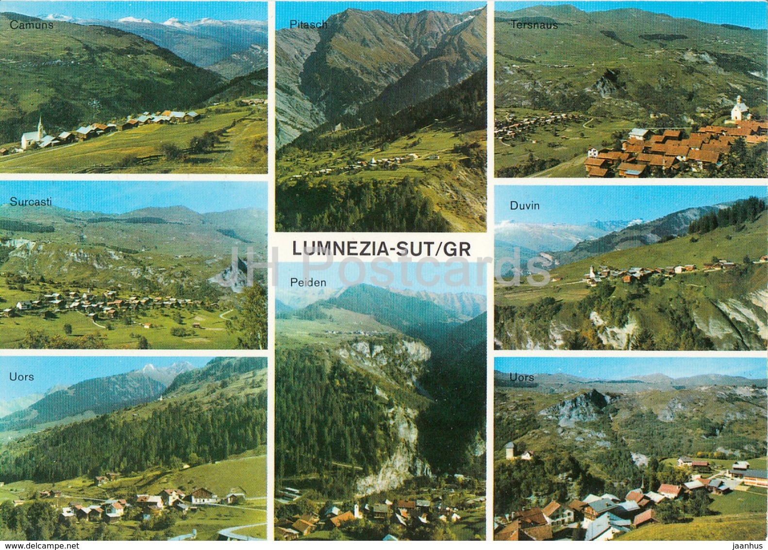 Lumnezia Sut - Camuns - Surcasti - Uors - Pitasch - Peiden - Tersnaus - Duvin - Uors - Multiview - Switzerland - Unused - Casti-Wergenstein