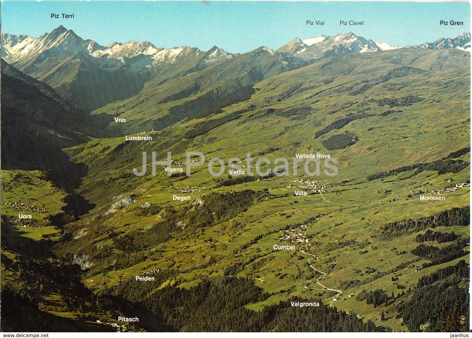 Val Lumnezia - Blick Von Der Alp Riein Aus - 6449 - Switzerland - Unused - Lumnezia