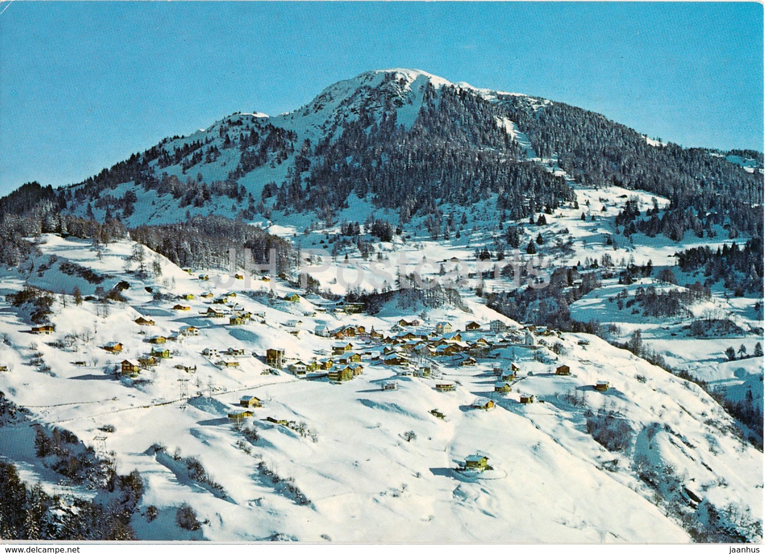 Feldis - Veulden Gegen Skigebiet Von Motta - 7424 - 1986 - Switzerland - Used - Feldis/Veulden