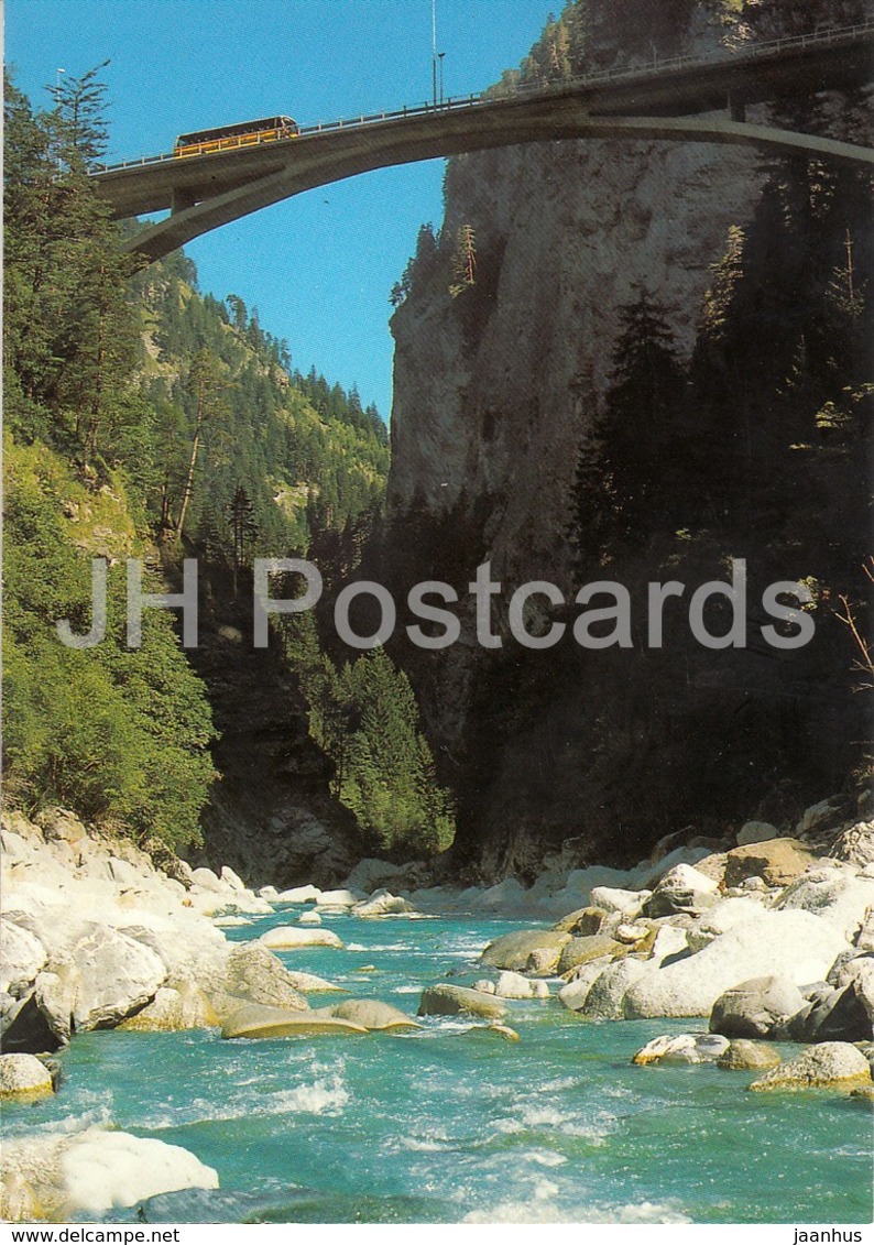 Viamala Schlucht Bei Thusis - Brucke Der A 13 Uber Den Hinterrhein - 2006 - Switzerland - Used - Hinterrhein