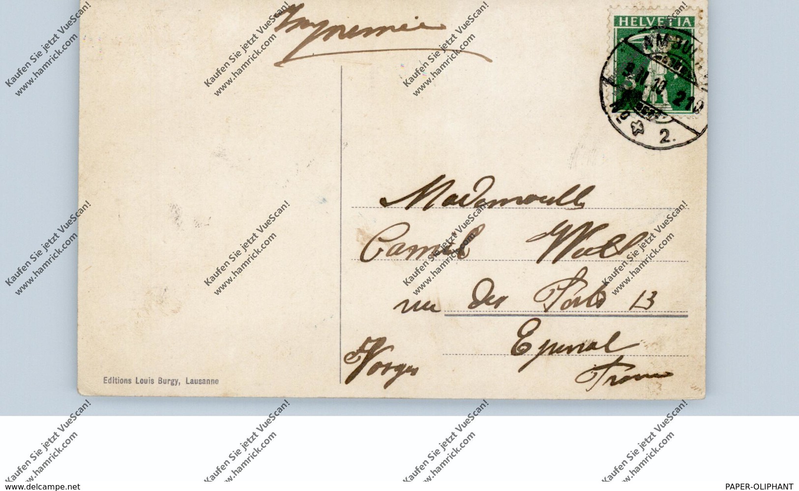 SCHWEIZ - BAHNPOST / AMBULANT / TPO, 1910, No.2 - Railway