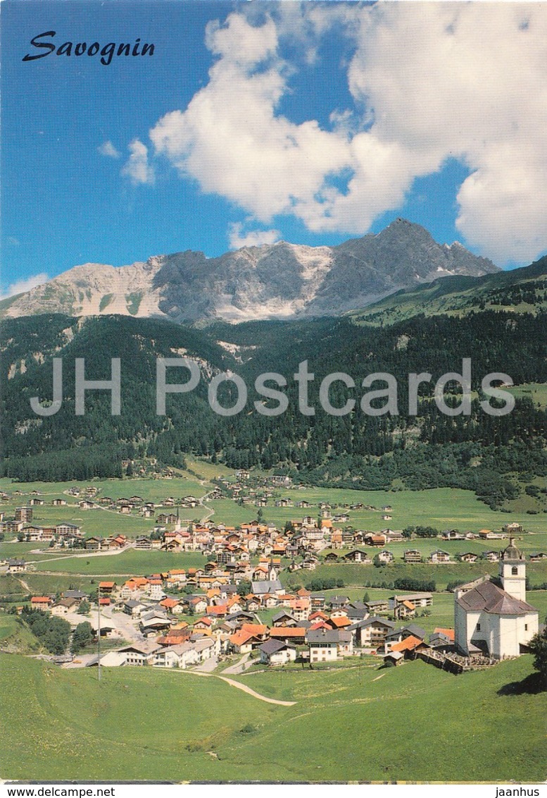 Savognin 1210 Man Der Julier Route Mit Piz Mitgel - 1988 - Switzerland - Used - Savognin