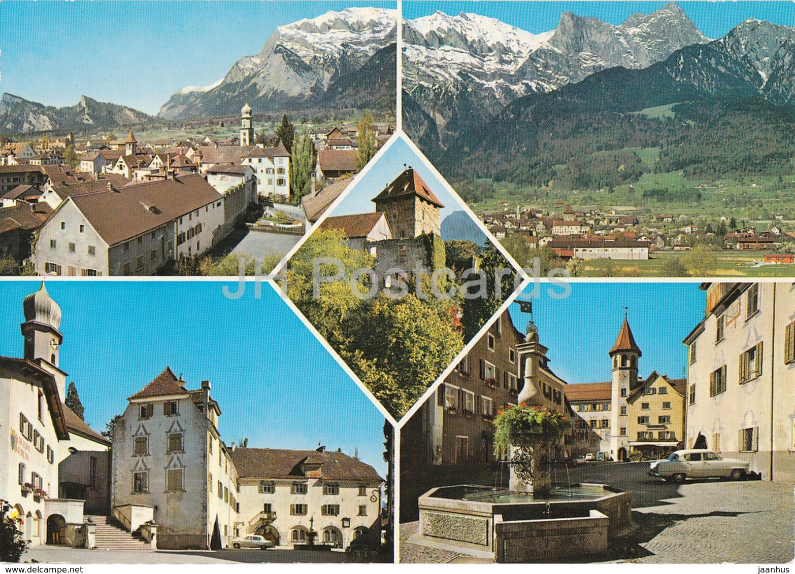 Maienfeld Mit Falknis Und Gleckhorner - Multiview - Switzerland - Unused - Maienfeld