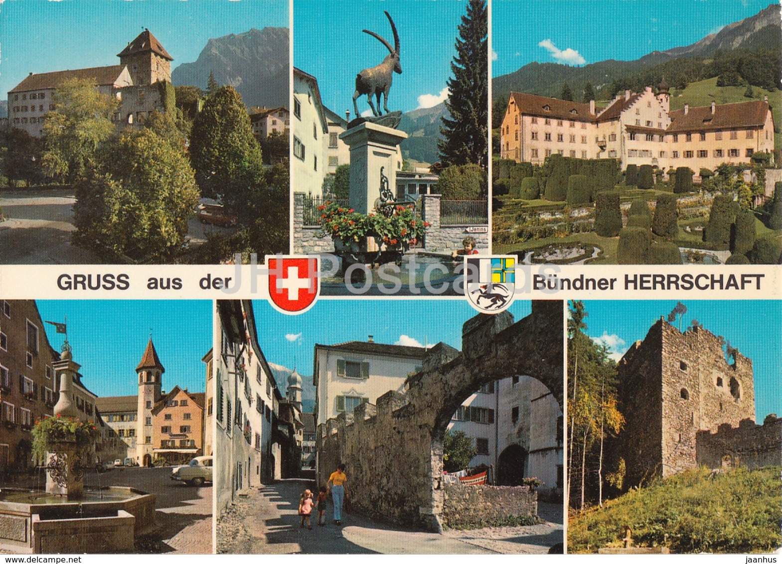 Gruss Aus Der Bundner Herrschaft - Maienfeld - Malans - Jenins - Multiview - Switzerland - Unused - Jenins