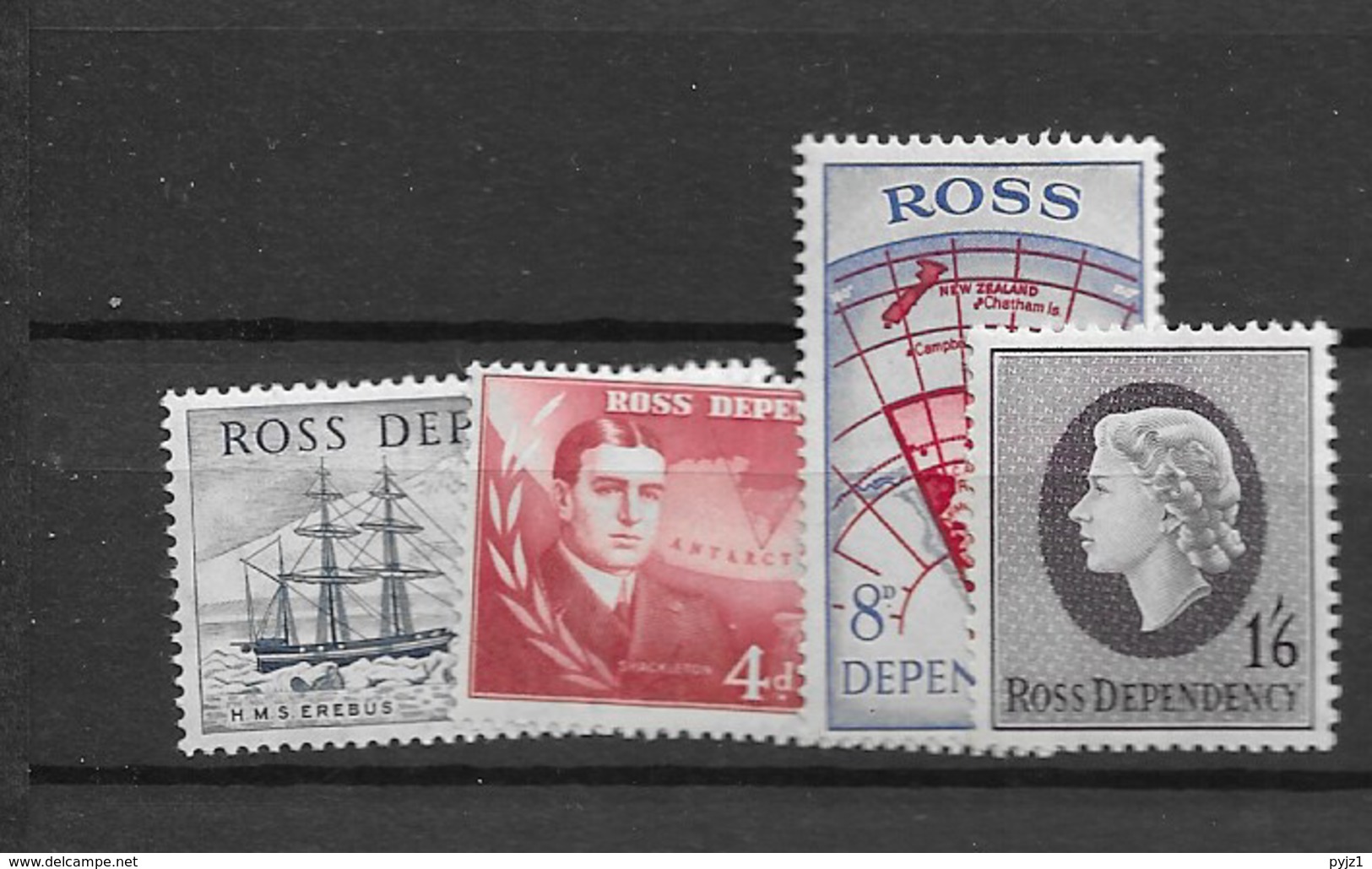 1957 MNH Ross Dependency Mi 1-4 Postfris** - Unused Stamps