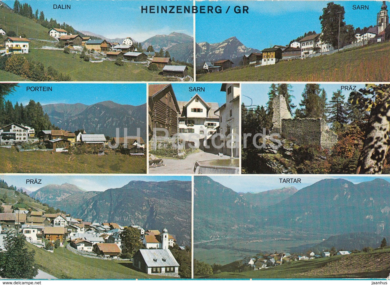 Heinzenberg - Dalin - Sarn - Portein - Praz - Tartar - Switzerland - Used - Sarn