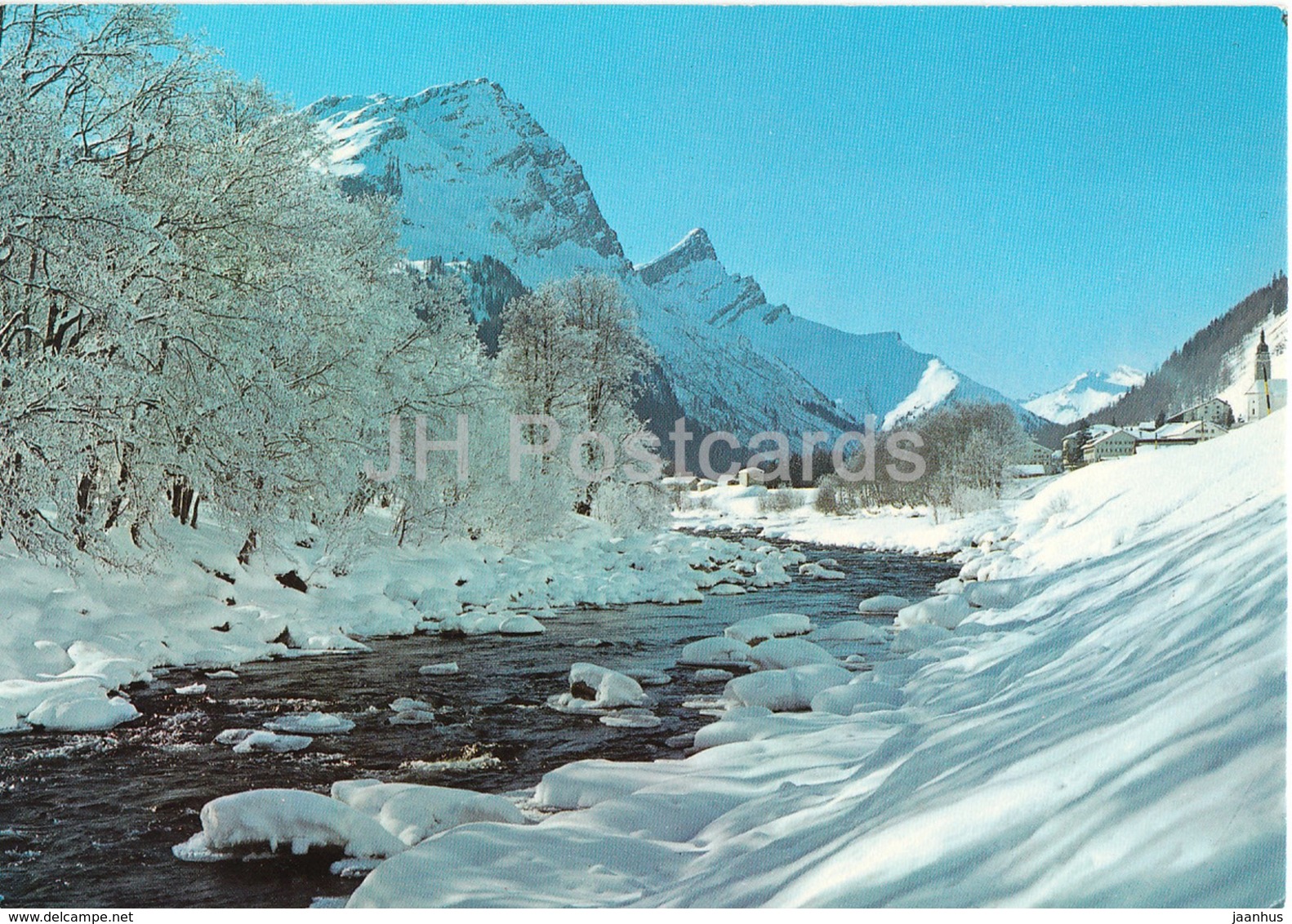 Wintermorgen Am Hinterrhein Bei Splugen - 1988 - Switzerland - Used - Hinterrhein