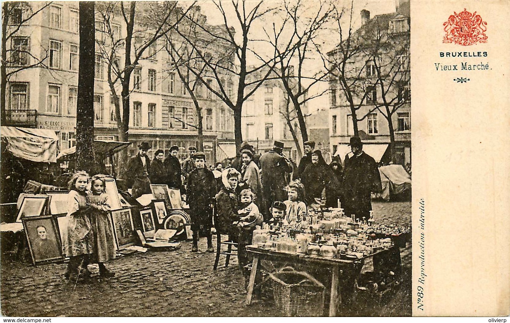 Bruxelles - Le Vieux Marché Place Du Jeu De Balle - Markten