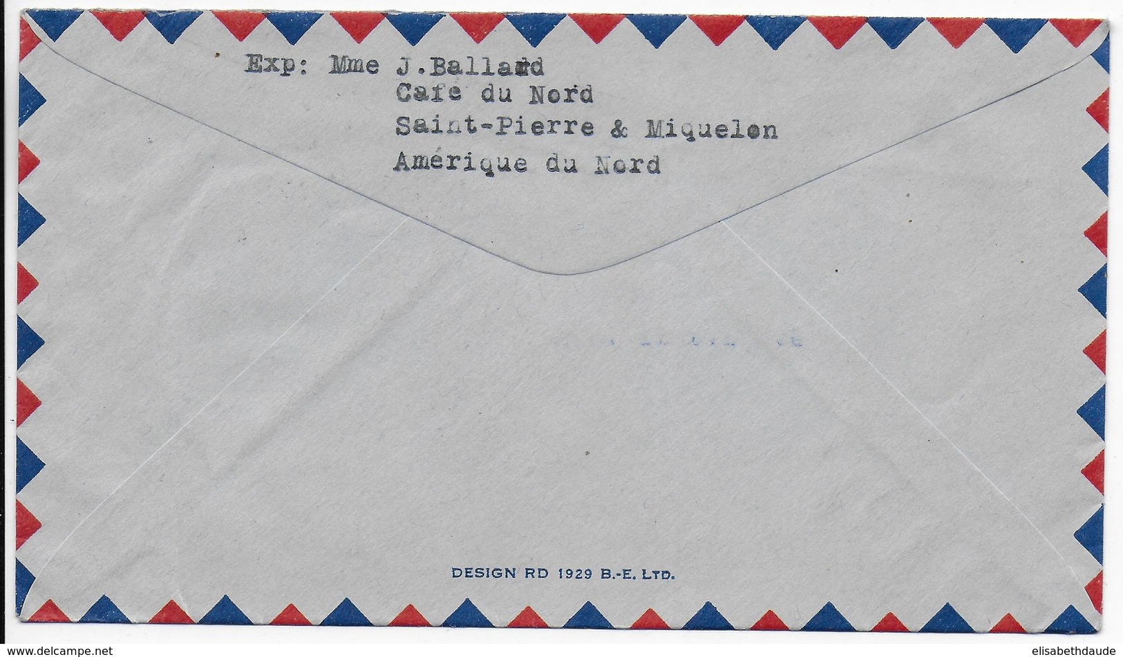 SPM - 1947 - SERIE DE LONDRES "FRANCE LIBRE" - ENVELOPPE Par AVION De SAINT PIERRE ET MIQUELON => PARIS - Brieven En Documenten