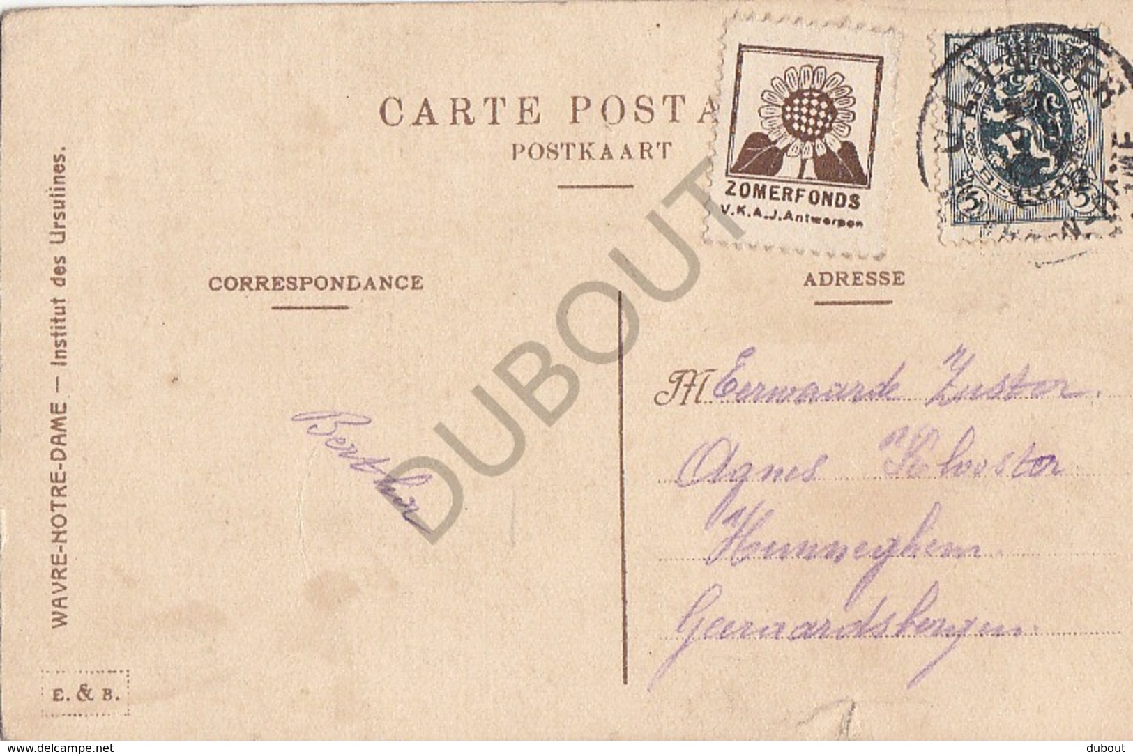 Postkaart/Carte Postale WAVER - Chapelle De Saint Joseph (B88) - Wavre