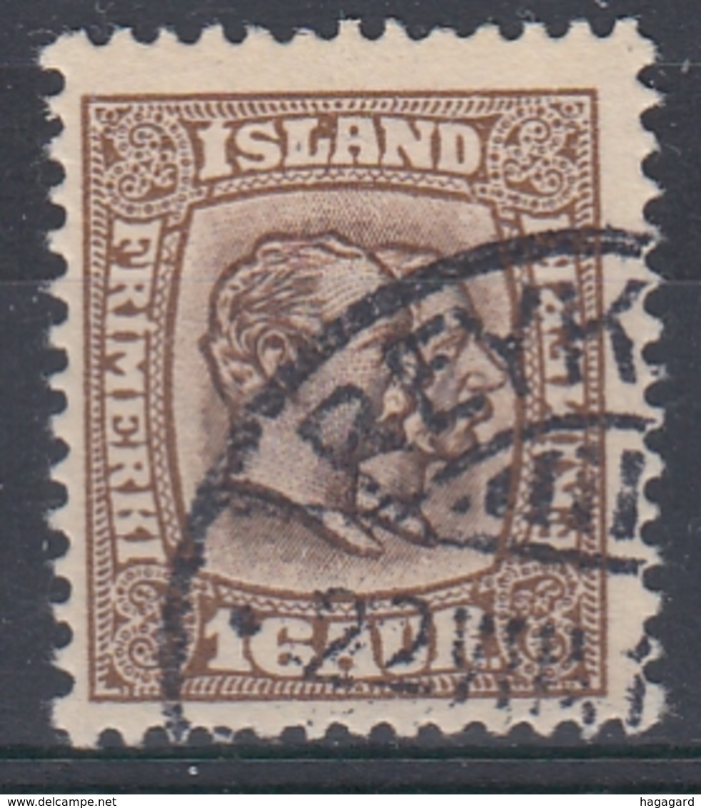 +Iceland 1907. Two Kings. Michel 55. Used - Usados