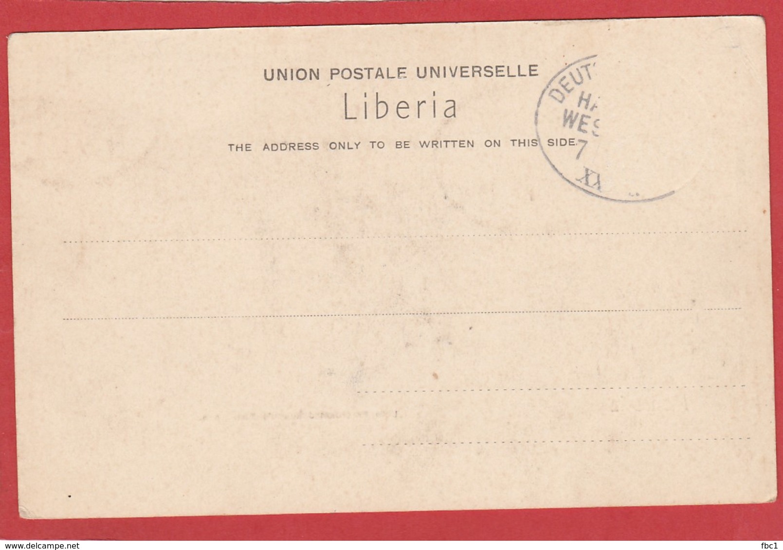 CPA: Liberia - Monrovia - Late President Johnson's Residence - Liberia