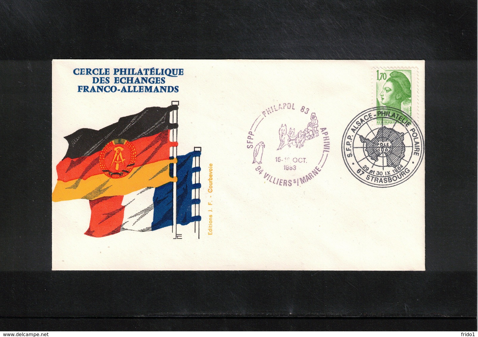 France 1983 Alsace Philatelie Polaire Interesting Cover - Events & Commemorations