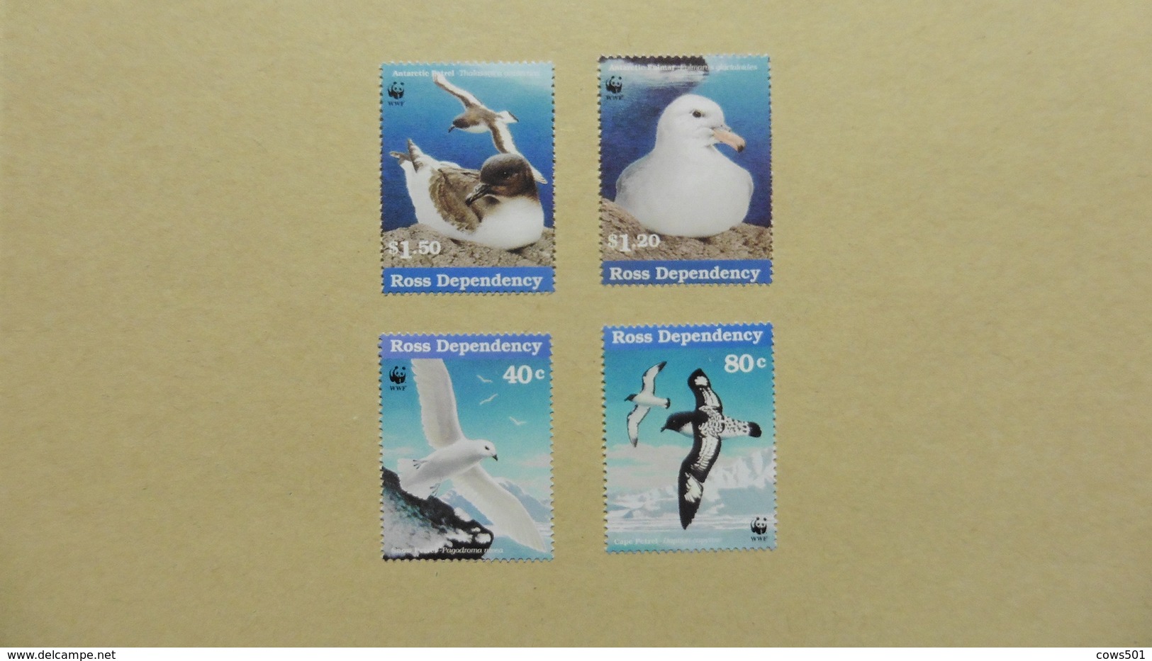 Antarctique > Dépendance De Ross (Nouvelle Zélande) WWF  :4 Timbres Neufs - Nuevos