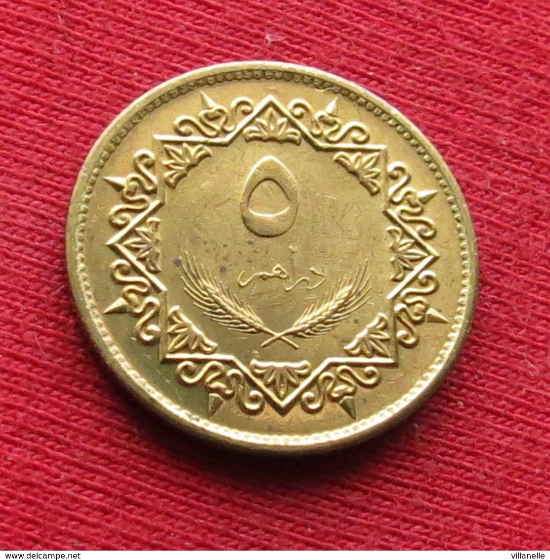 Libya 5 Dirhams 1979 KM# 19 Lt 576 *V2  Libia Libye Libie Lybia - Libië