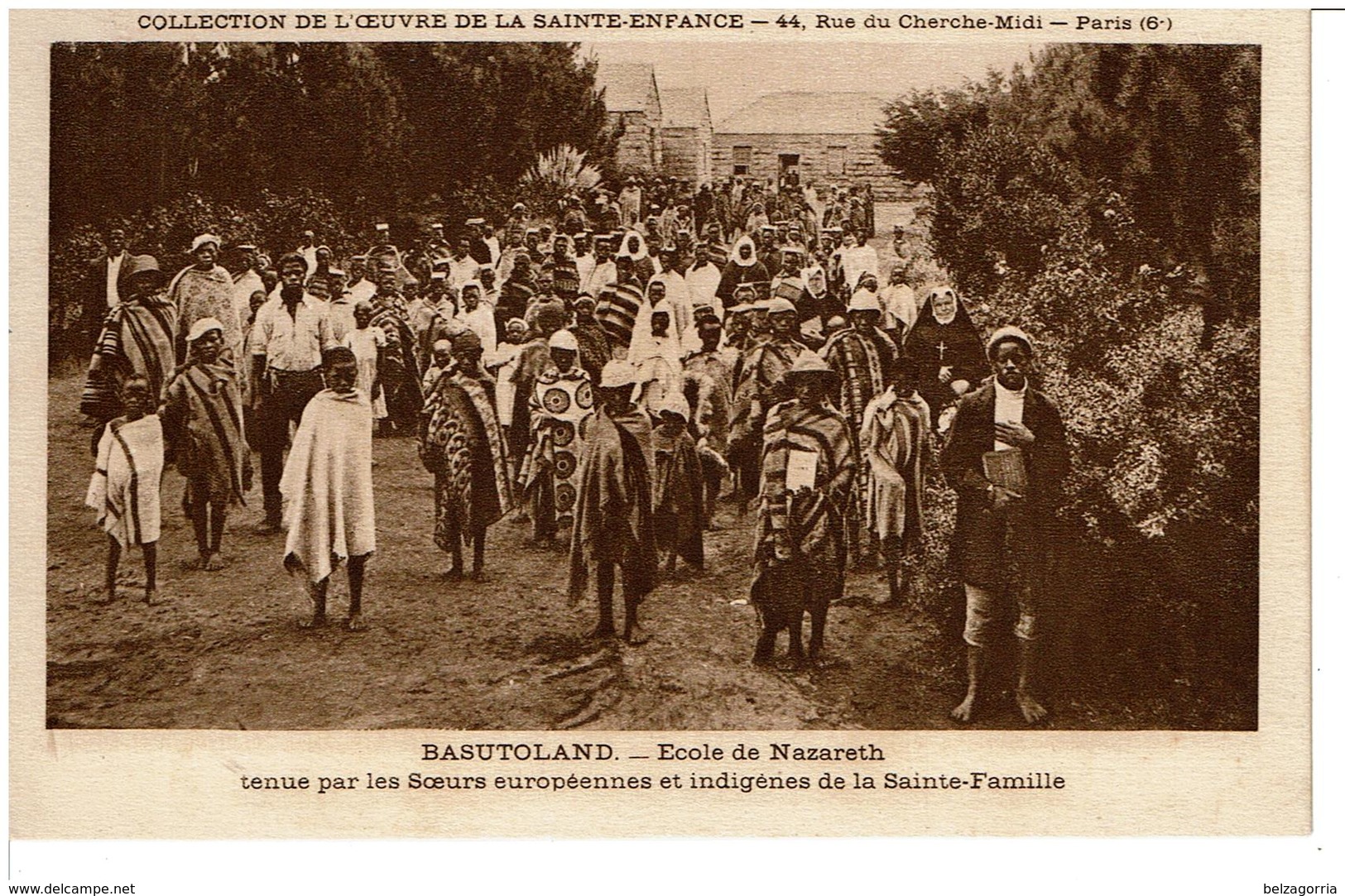 BASUTOLAND  -  ( LESOTHO )  -  Ecole De Nazareth Tenue Par Les Soeurs Européennnes Et Indigènes De La Sainte Famille - Lesotho