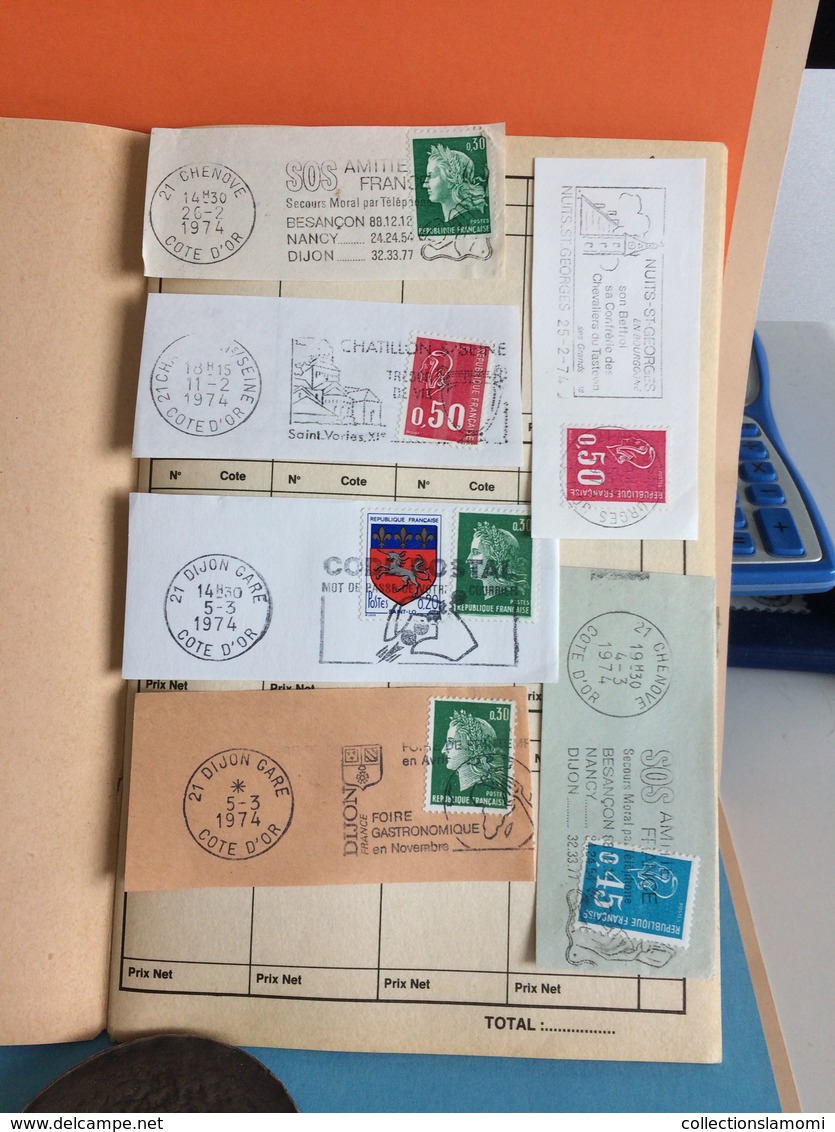 Lot en vrac timbres à thème du Monde voir Pays + 16 FDC avec défaut et Flammes France  plusieurs photos (lot n°25 )