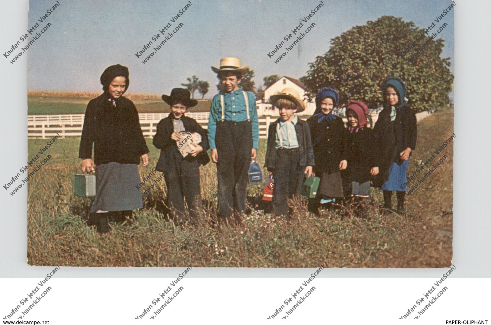 USA - PENNSYLVANIA - LANCASTER, Amish Country, Amish School Children - Lancaster