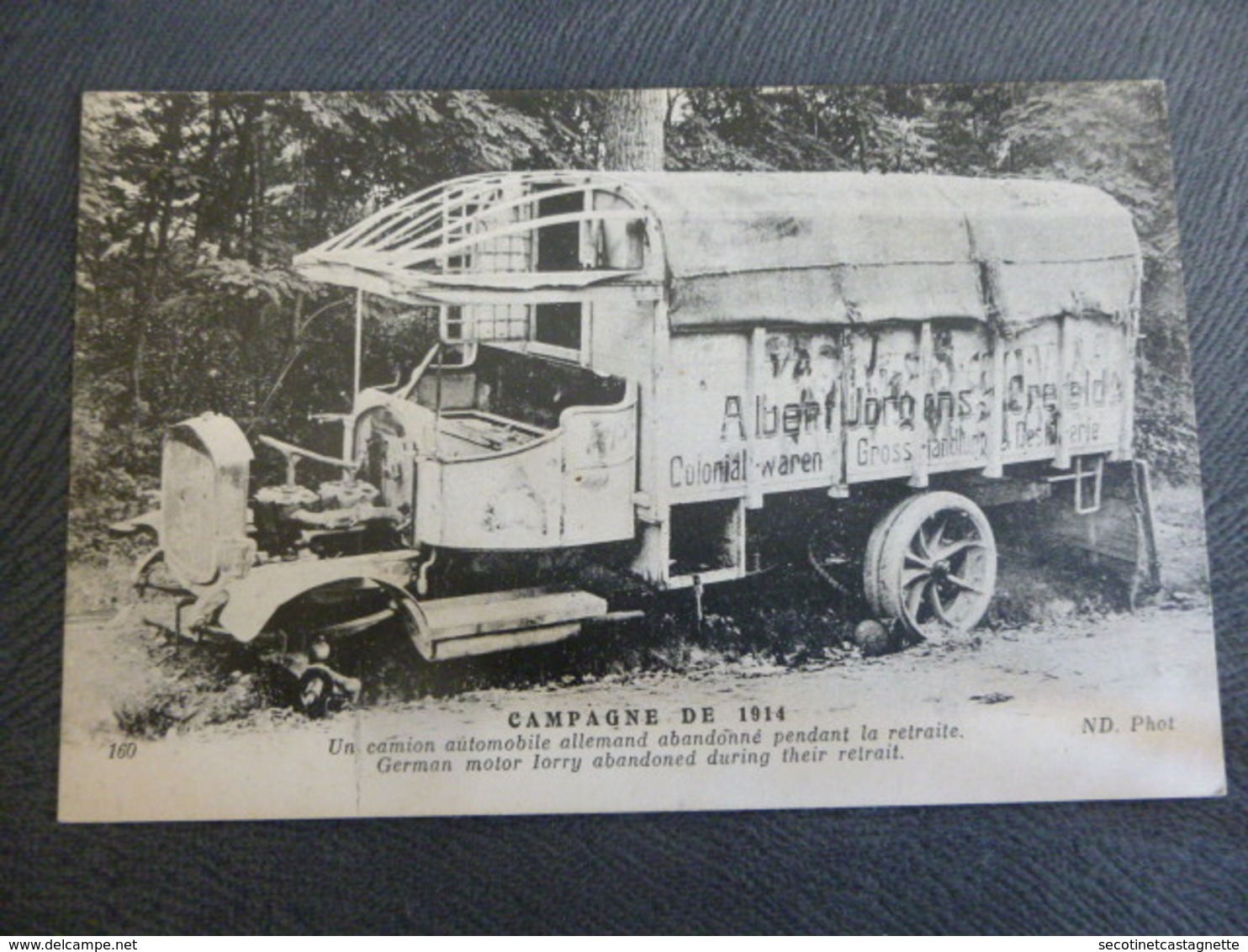 CAMION ALLEMAND ABANDONNE DURANT LA RETRAITE - Oorlog 1914-18