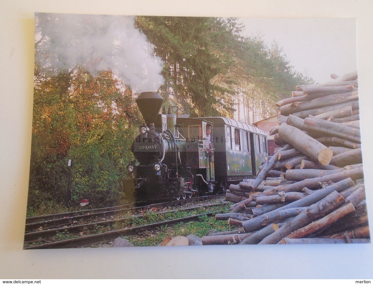 D171456 Railway -Train  - Locomotive -   394,057 Szilvásváradi Erdei Vasút - Stations - Met Treinen