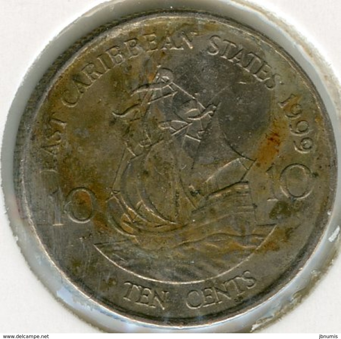 Caraïbes Orientales East Caribbean 10 Cents 1999 KM 13 - East Caribbean States