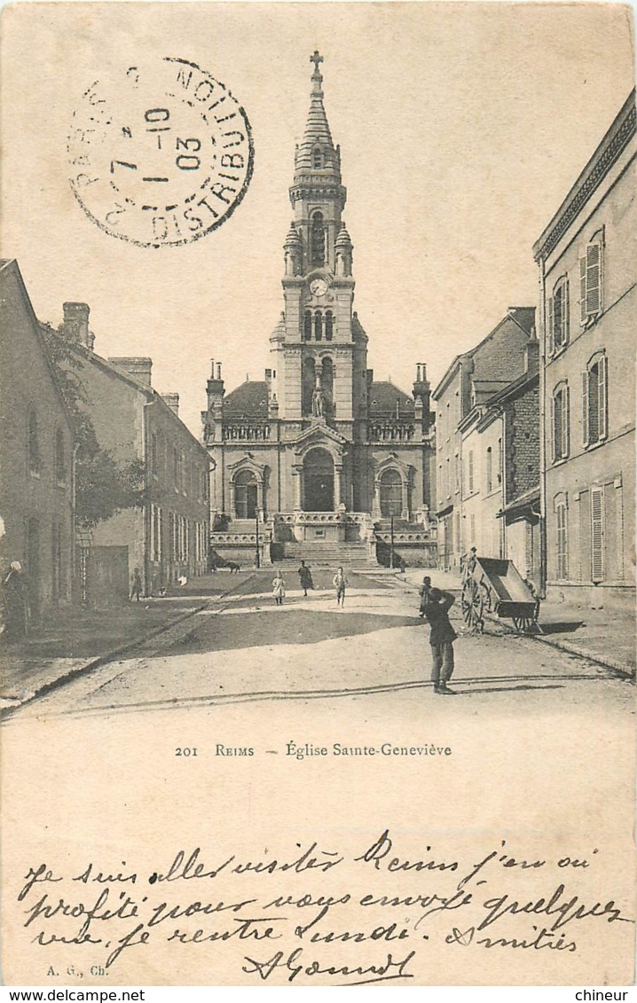 REIMS EGLISE SAINTE GENEVIEVE - Reims