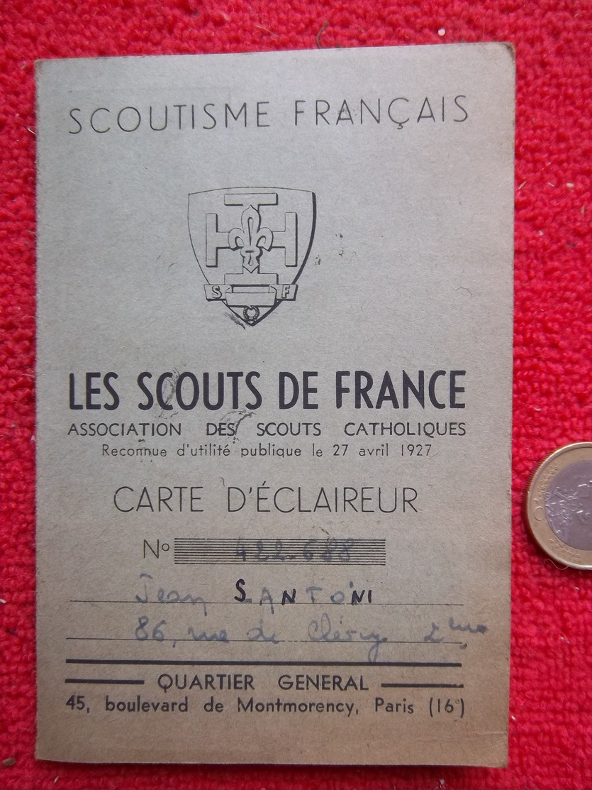 Scout Carte D'éclaireur 1946 - Movimiento Scout