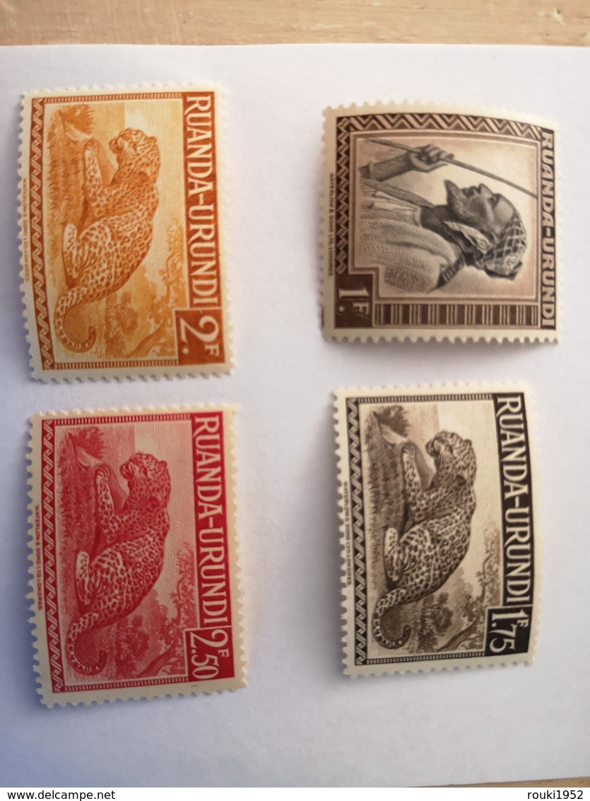 Ruanda Urundi.4 Timbres Neufs. MNH. YT 135, 137, 138 Et 139. - Ongebruikt