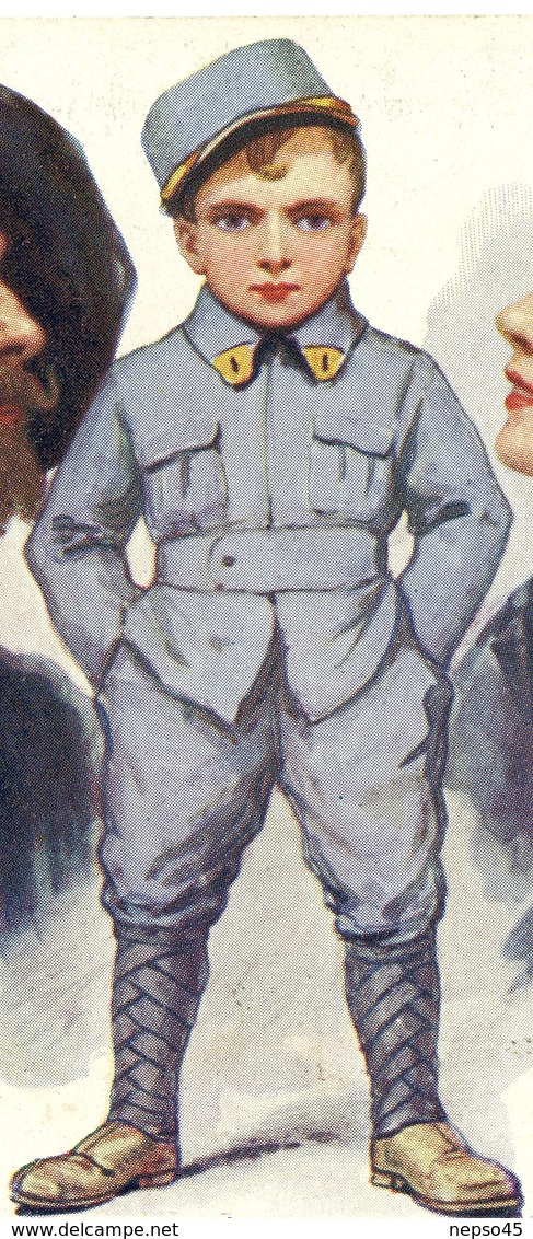 Illustrateur Solomko.Guerre Européenne 1914-15.édition Patriotique.chasseur Alpin.libération.Alsace Redevenue Française. - Solomko, S.