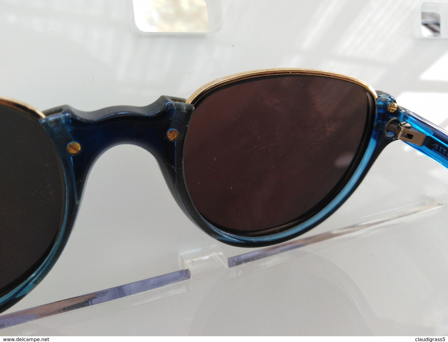 1235  OCCHIALE DONNA " BENETTON" ANSER METAL BIFO   VINTAGE ANNI 80/90 RARO - Gafas/Lentes De Sol