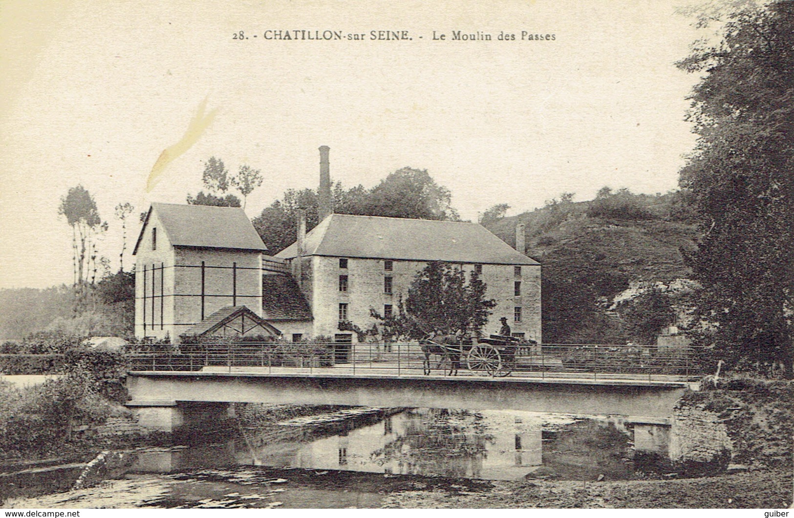 21 Chatillon Sur Seine Le Moulin Des Passes  Attelage!! - Chatillon Sur Seine